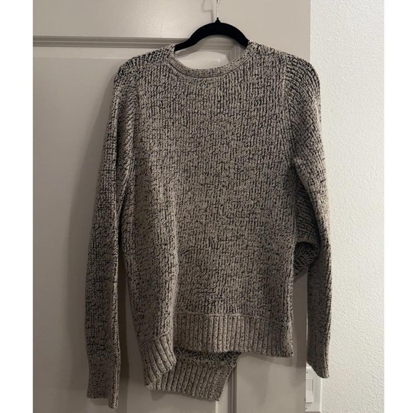 SOLD - Derek Lam Gray Crossover Sweater - Picture 4 of 5